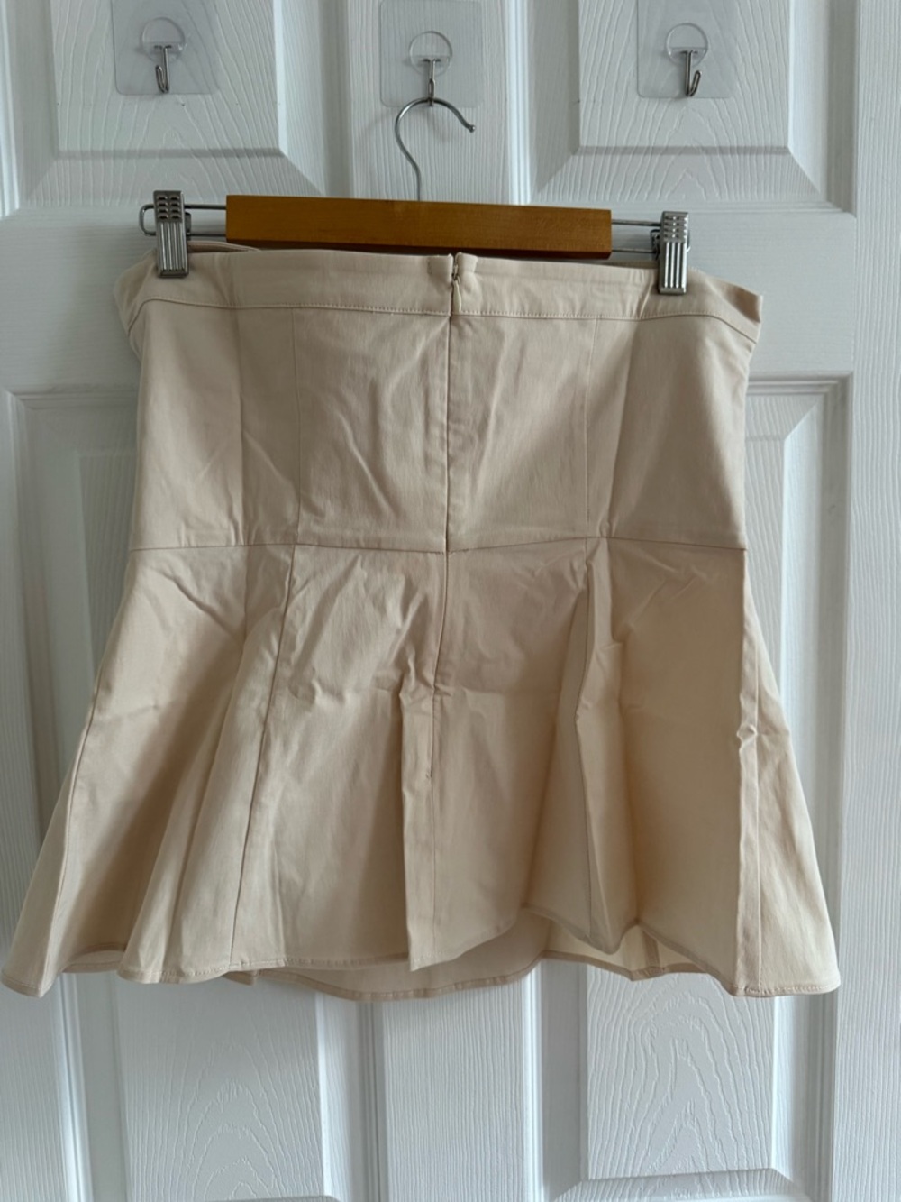NWT MAEVE Fit-and-Flare Strapless Top Ivory Size Large - Picture 4 of 9